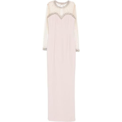 JEAN-LOUIS SABAJI abito con strass - rosa