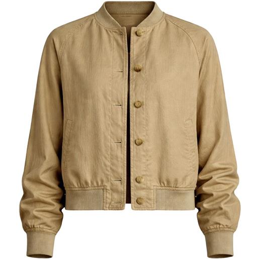 Lauren Ralph Lauren bomber con bottoni - toni neutri