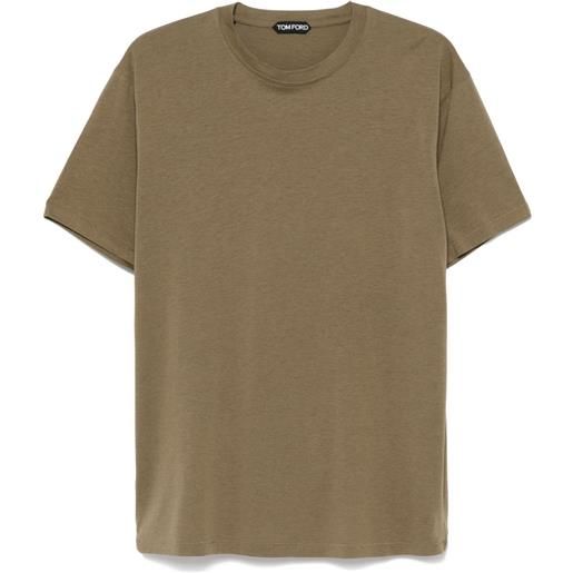 TOM FORD t-shirt con ricamo - verde