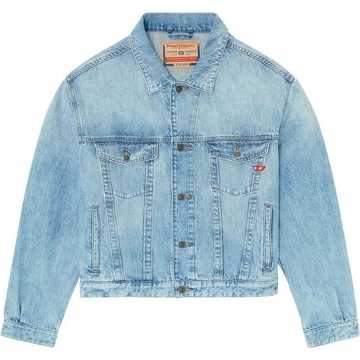 Diesel giacca d-ranger con bottoni - blu