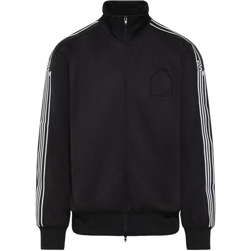 Dover Street Market felpa con ricamo e dettaglio a righe - nero