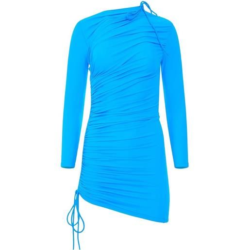 Balenciaga abito con coulisse - blu