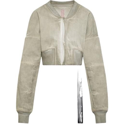 Rick Owens DRKSHDW flight cropped jacket - toni neutri