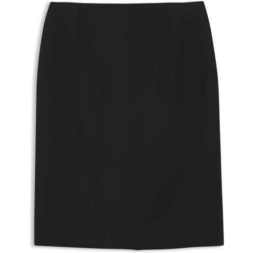 BOSS gonna a tubino slim fit in lana vergine italiana, nero