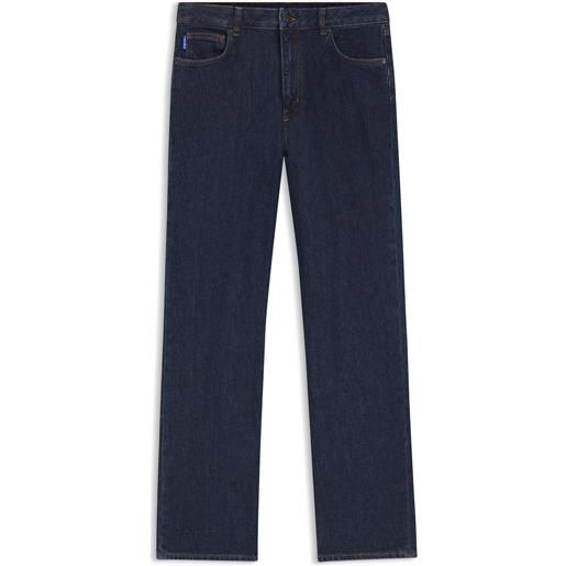HUGO jeans in comodo denim elasticizzato blu sale e pepe, blu scuro
