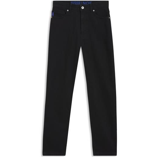 HUGO jeans mom-fit in denim elasticizzato nero, nero