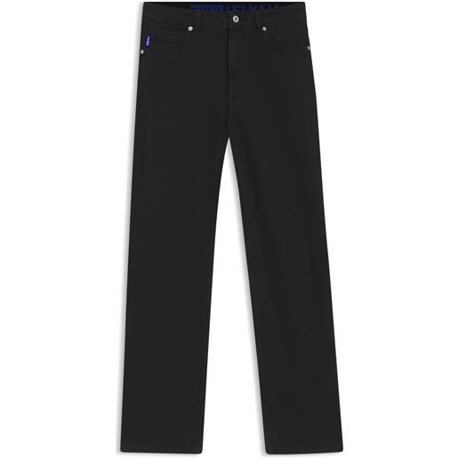 HUGO jeans straight fit in denim elasticizzato nero, nero