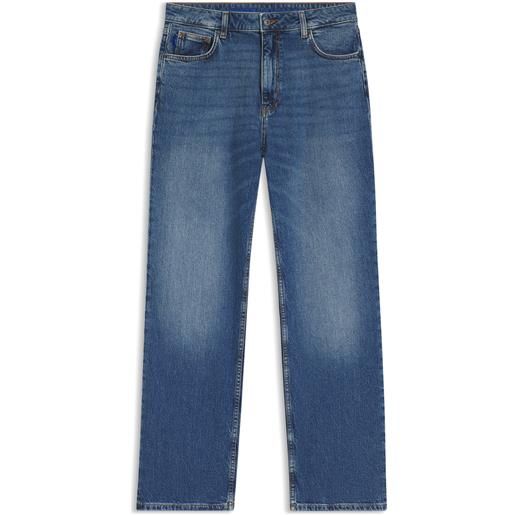 HUGO jeans lunghi straight fit in denim elasticizzato blu, blu