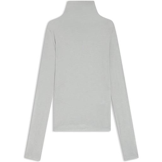 BOSS maglia a collo alto in morbido jersey, grigio chiaro