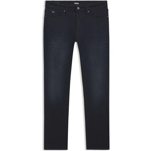 BOSS jeans delaware slim fit in denim in maglia blu, blu scuro