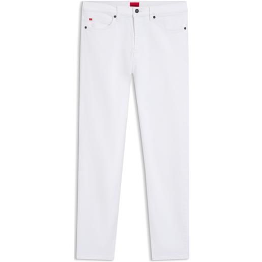 HUGO jeans slim fit in denim elasticizzato bianco, bianco