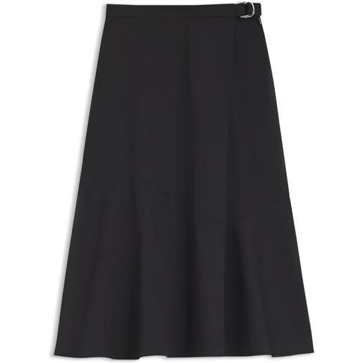BOSS gonna a portafoglio dalla linea svasata in cotone elasticizzato, nero
