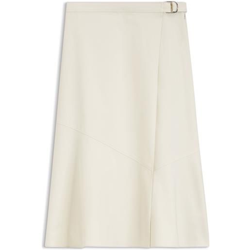 BOSS gonna a portafoglio dalla linea svasata in cotone elasticizzato, colore neutro