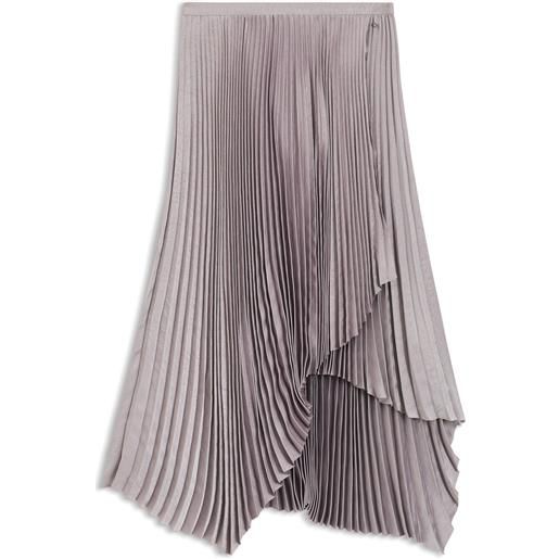 BOSS gonna plissettata in satin effetto stropicciato, luce viola
