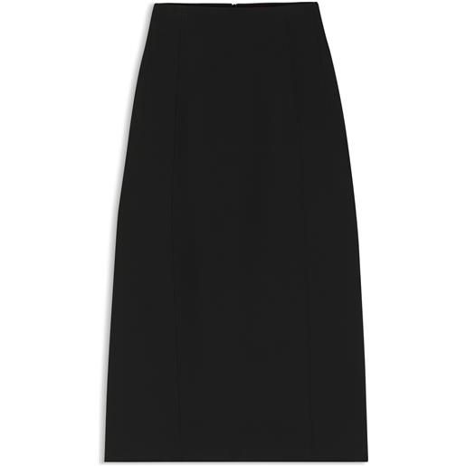 HUGO gonna a tubino in twill elasticizzato, nero