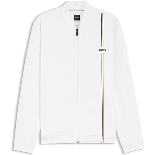 BOSS felpa dinamica con tecnologia smart temp, bianco