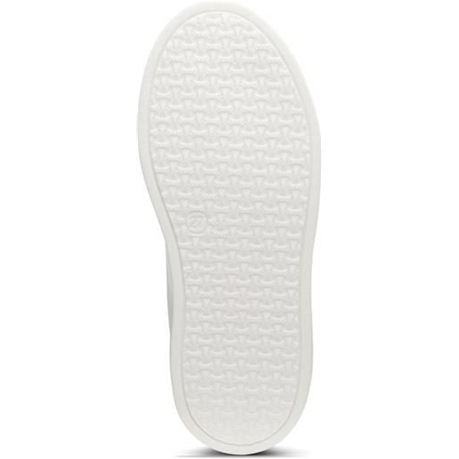 BOSS sneakers per bambini in similpelle e tela, bianco