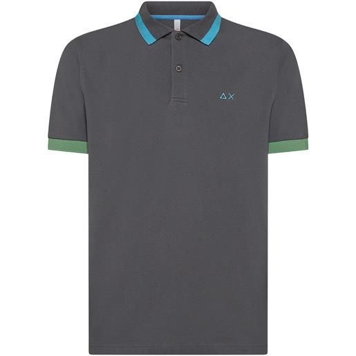 SUN 68 polo big stripes on collar