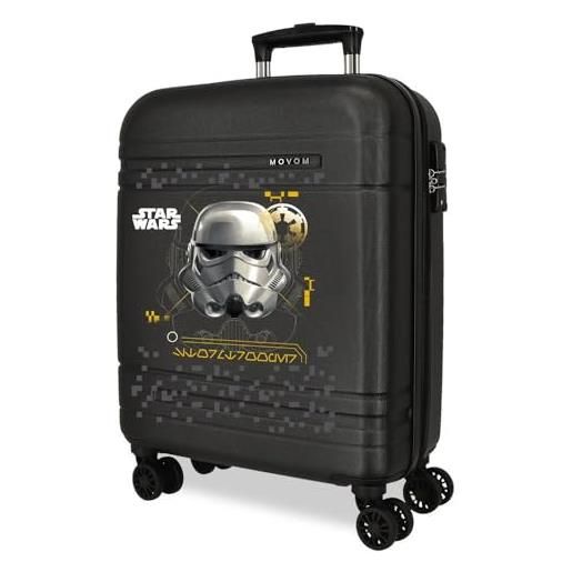 Reebok joumma star wars storm trooper valigia da cabina nera 40x55x20 cm con chiusura rigida in abs tsa 37l 2.8kg 4 ruote doppie