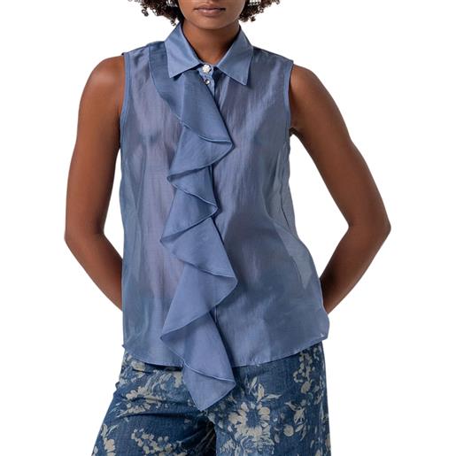 FRACOMINA camicia in tencel - fs26st6017w83401 - carta da zucchero