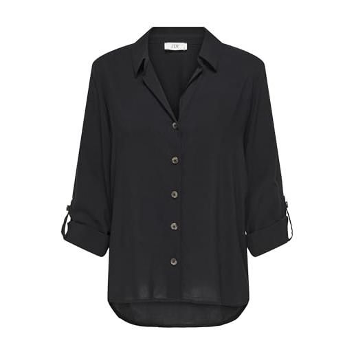 Jdy laurel life - maglietta wvn dia l/s, nero, xs