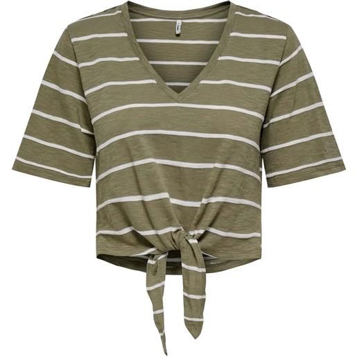 Only top onlsummer s/s v-neck knot