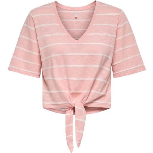 Only top onlsummer s/s v-neck knot