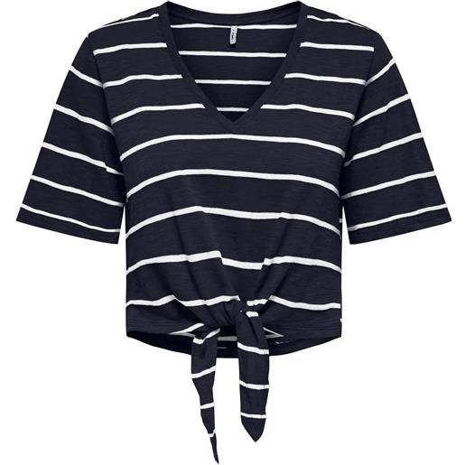 Only top onlsummer s/s v-neck knot