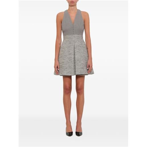Alexander McQueen v-neck dress - grigio