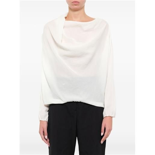 Lanvin draped blouse - bianco