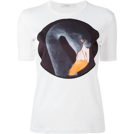 Givenchy t-shirt con fenicottero stampato - bianco