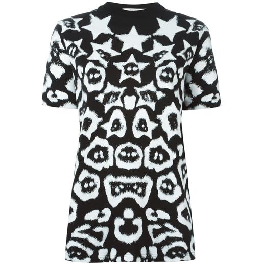 Givenchy star and lepoard print t-shirt - nero