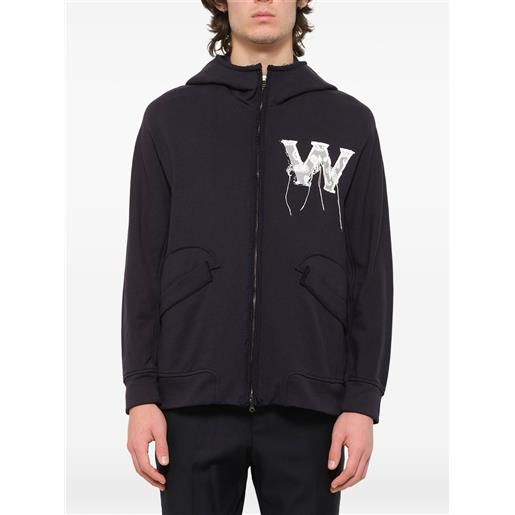 Wooyoungmi giacchetto classico con zip - blu