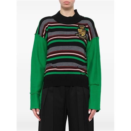 JW Anderson maglione con logo - verde