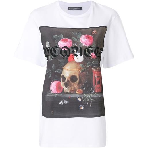 Alexander McQueen t-shirt 'still life' - bianco