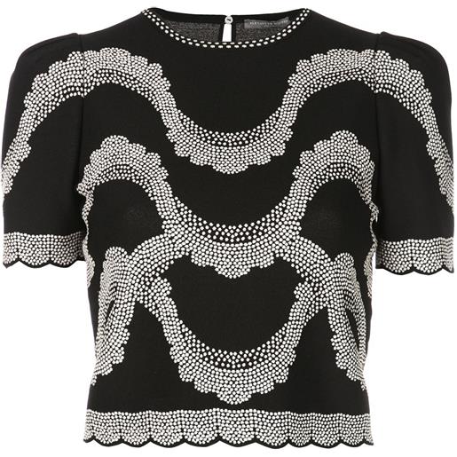 Alexander McQueen t-shirt con ricamo - nero