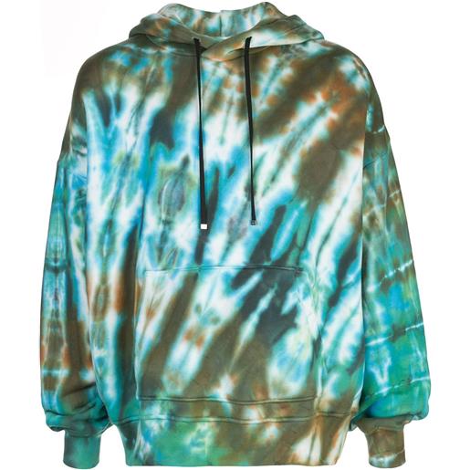 AMIRI felpa con fantasia tie dye - verde