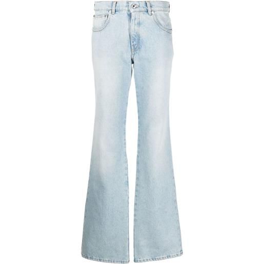 Off-White jeans svasati bleach baby - blu