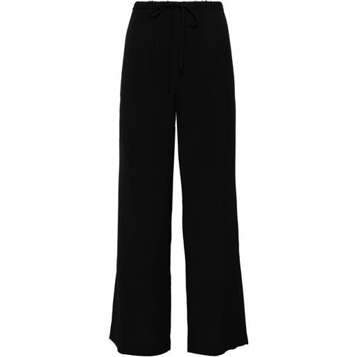 TOTEME pantaloni a righe con coulisse - nero