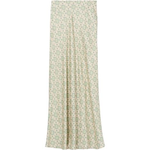 Claudie Pierlot gonna con stampa geometrica - toni neutri