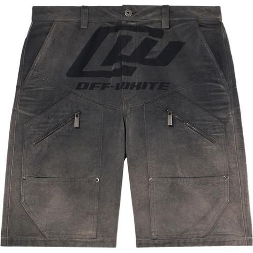 Off-White shorts con stampa - grigio