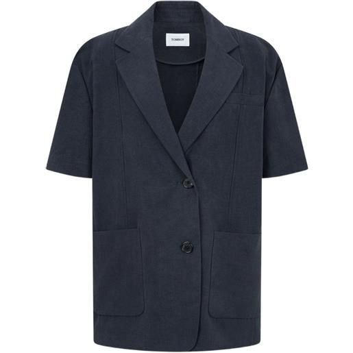 TOMBOY blazer a maniche corte - blu