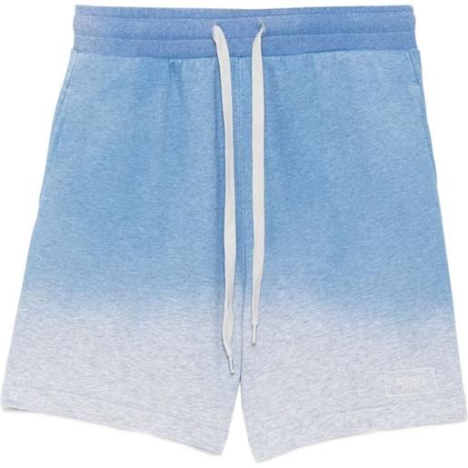Moschino shorts con effetto sfumato - blu