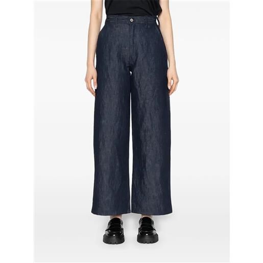 Naked and Famous jeans a gamba ampia maudie - blu