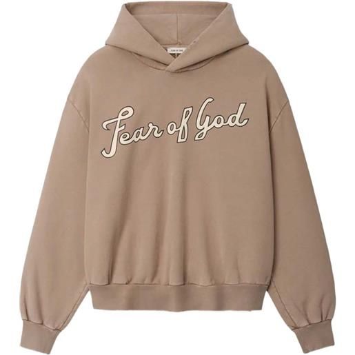 Fear Of God felpa con cappuccio e logo - toni neutri
