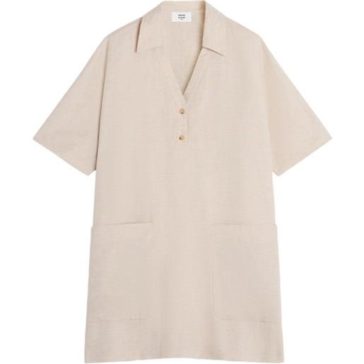 Maison Kitsuné abito corto con tasche - toni neutri