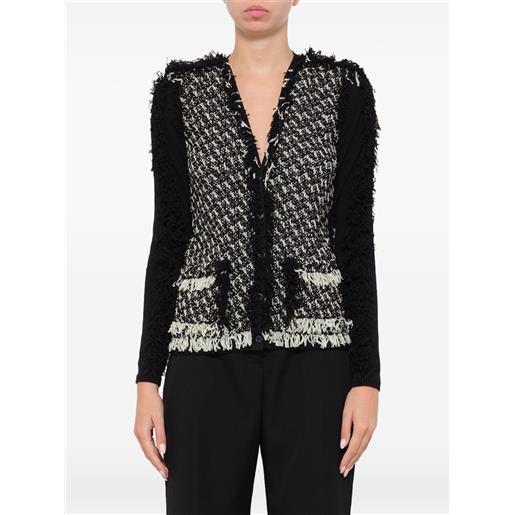 Lanvin giacca con frange - nero