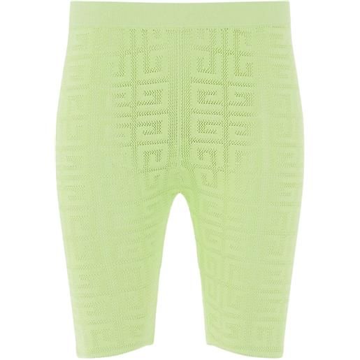 Givenchy shorts con motivo 4g - verde