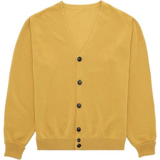 Fortela cardigan oliver con scollo a v - giallo