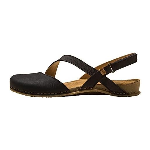 El Naturalista donna sandali con cinturino panglao, signora sandali, scarpa estiva, sandalo estivo, sandalo, comodo, piatto, marrone (wood /), 40 eu / 7 uk